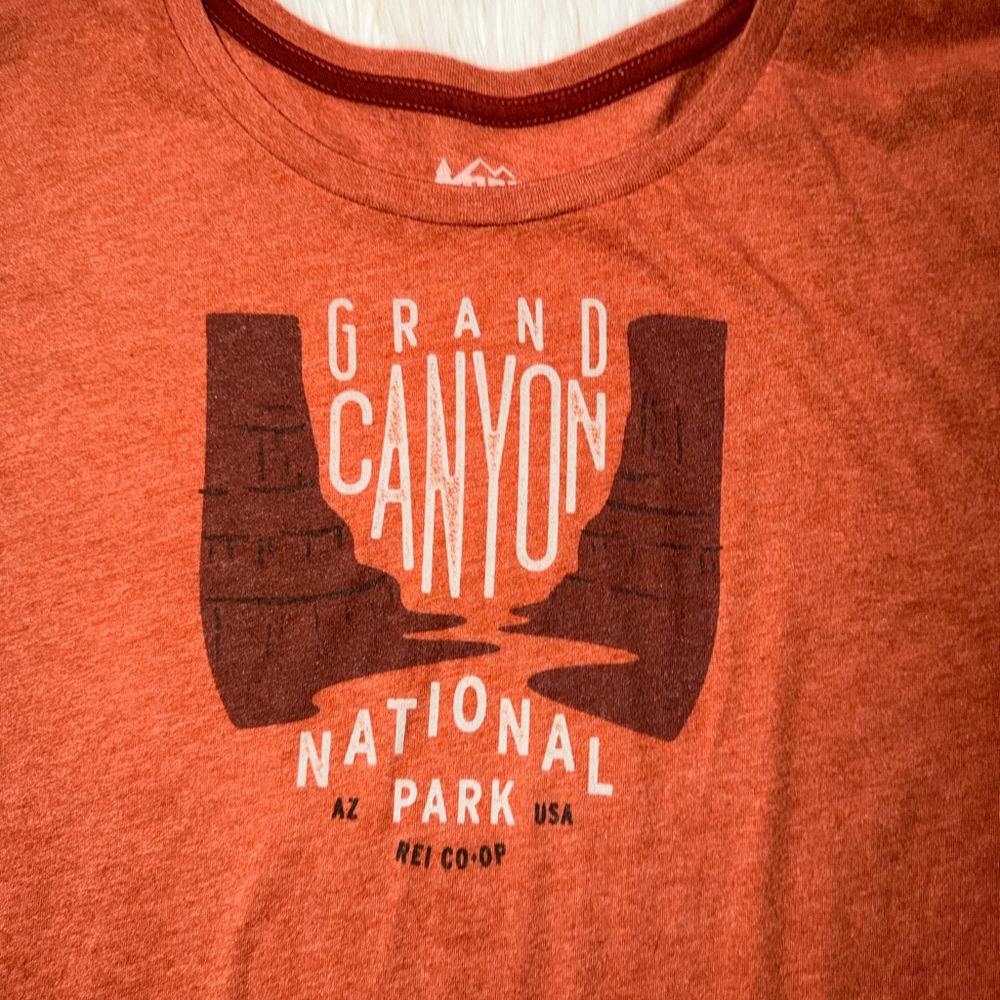 REI Burnt Orange Grand Canyon National Park Tee